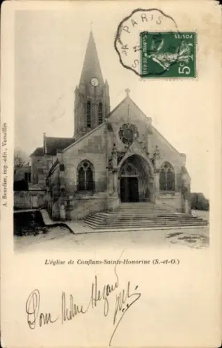 Ak Conflans-Sainte-Honorine Yvelines, Kirche