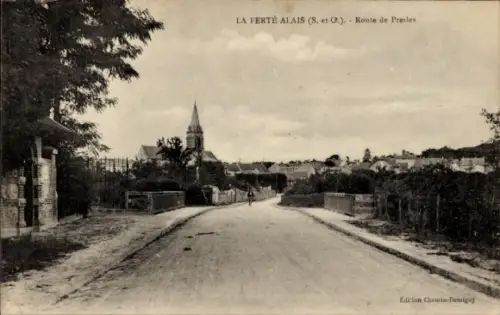 Ak La Ferté Alais Essonne, Route de Presles