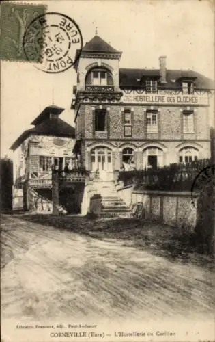 Ak Corneville Eure, Hostellerie du Carillon