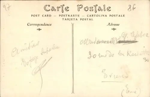 Ak Conches en Ouche Eure, Kirche, Häuser, Straße, französische Republik, grüner Stempel