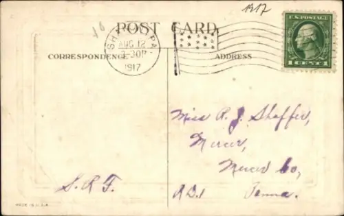 Präge Ak Kitsch, Segelboot, Stürmisches Meer