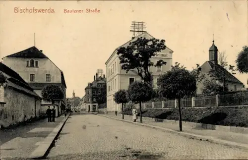 Ak Bischofswerda in Sachsen, Bautzner Straße