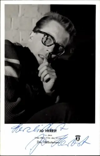 Ak Schauspieler Jo Herbst, Die Halbstarken, Autogramm