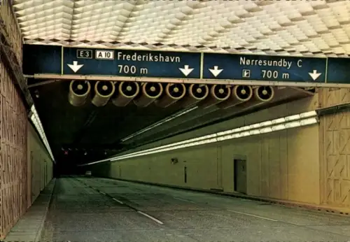 Ak Nørresundby Ålborg Aalborg Dänemark, E3, A10, Frederikshavn, 700 m, Nørresundby C, 700 m
