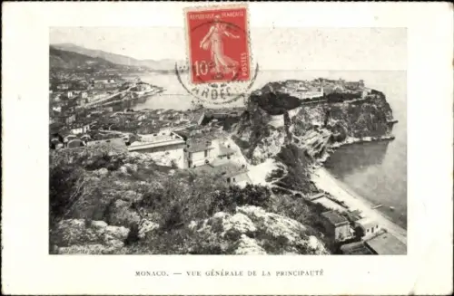 Ak Monaco, vue générale de la Principauté