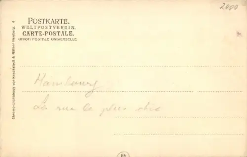 Ak Hamburg Mitte Neustadt,  Jungfernstieg, Stadtansicht, Wasser, Boote