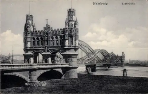 Ak Hamburg, Elbbrücke