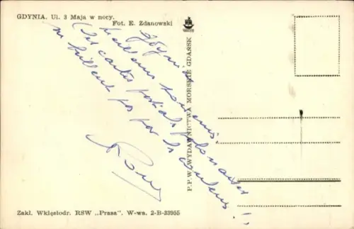 Ak Gdynia Gotenhafen Pommern, Ulica 3 Maja