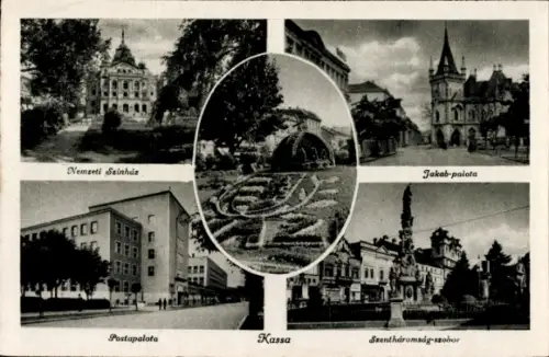 Ak Košice Kassa Kaschau Slowakei, Post, Platz