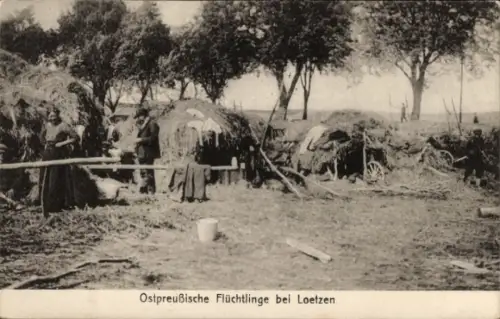 Ak Giżycko Lötzen Lözen Masuren Ostpreußen, Ostpreußische Flüchtlinge