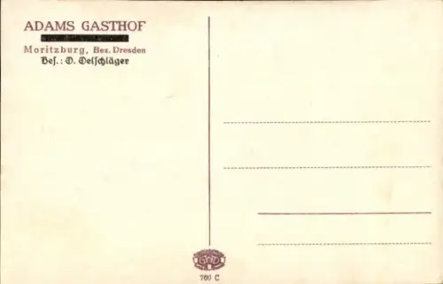 Ak Moritzburg in Sachsen, Adams Gasthof