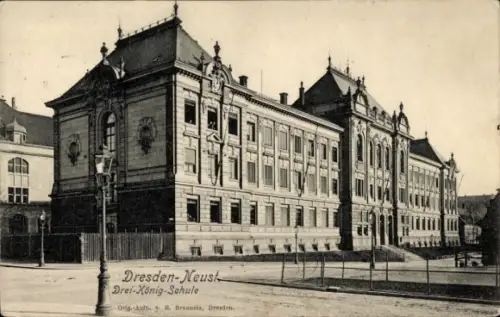 Ak Dresden Neustadt, Drei-König-Schule