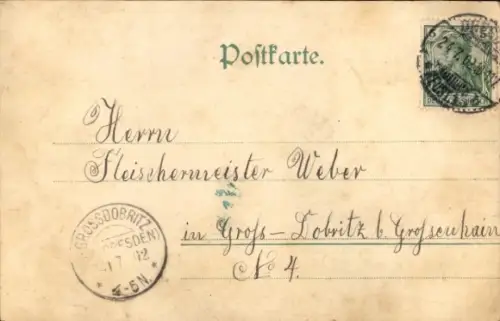 Ak Dresden Neustadt, Hauptstraße