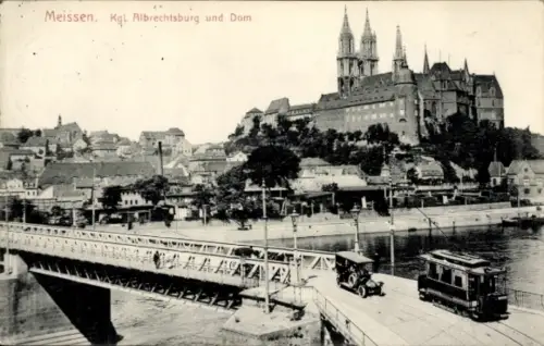 Ak Meißen in Sachsen, schöne Detailansicht