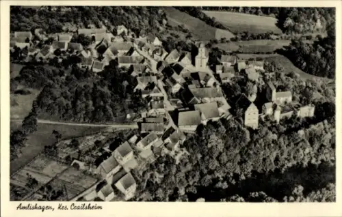 Ak Amlishagen Gerabronn Württemberg, Fliegeraufnahme
