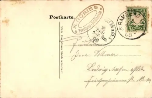 Passepartout Ak Edenkoben im Pfälzer Wald, Forsthaus Heldenstein