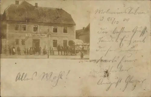 Foto Ak Wolmirsleben Sachsen Anhalt, Gasthaus Zum Deutschen Hause