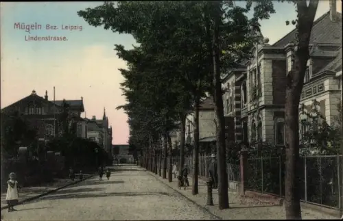 Ak Mügeln in Sachsen, Lindenstraße