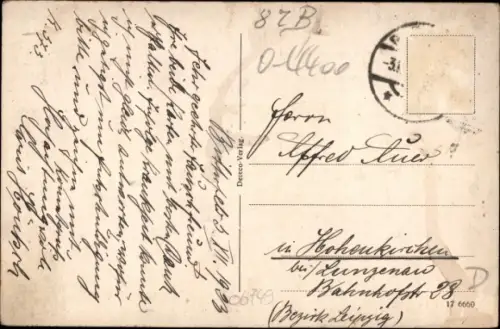 Ak Bitterfeld in Sachsen Anhalt, Lindenstraße, Post