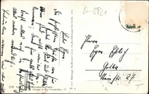 Ak Großenbehringen Behringen im Wartburgkreis Thüringen, Straßenpartie