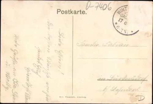 Ak Wintersdorf Meuselwitz in Thüringen, Gesamtansicht, Kirche, Schule