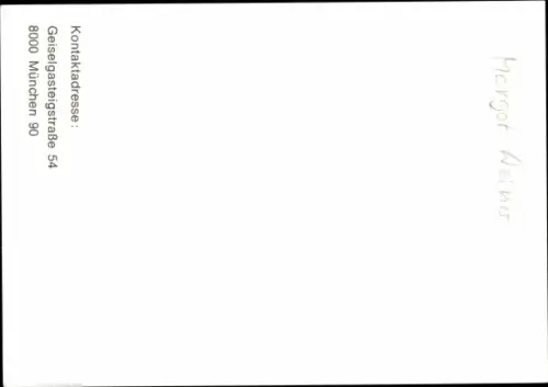 Ak Chansonsängerin und Balletttänzerin Margot Werner, Portrait, Autogramm