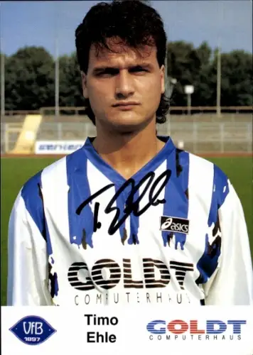 Autogrammkarte Fußballer Timo Ehle, VfB Oldenburg, Autogramm