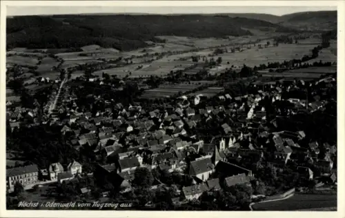Ak Höchst im Odenwald, Luftaufnahme von Höchst, Odenwald, Häuser, Landschaft