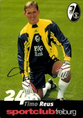 Autogrammkarte Fußballer Timo Reus, SC Freiburg, Autogramm