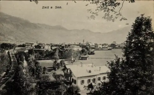 Ak Zell am See in Salzburg, Teilansicht