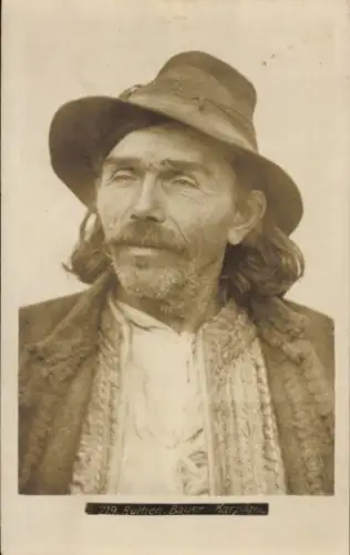 Foto Ruthenischer Bauer aus den Karpathen, Portrait