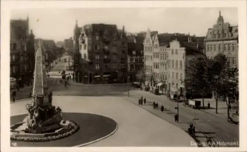 Ak Gdańsk Danzig, Am Holzmarkt