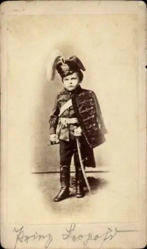 CdV Prinz Leopold von Bayern, Porträt in Uniform
