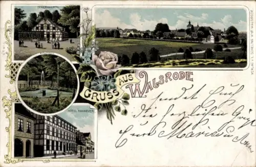 Litho Walsrode in der Lüneburger Heide, Eckerworth, Hotel Hanover