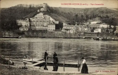 Ak Moisson La Roche-Guyon Val de Marne, Vue d'ensemble