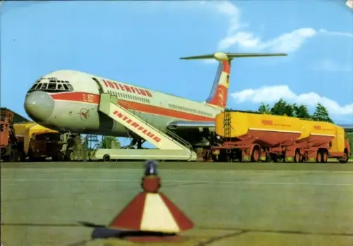 Ak Passagierflugzeug, Turbinenluftstrahlverkehrsflugzeug IL 62, Interflug