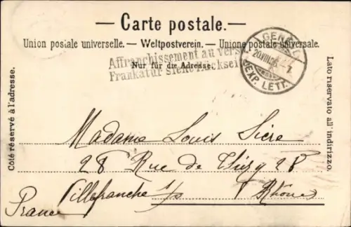 Ak Genève Genf Schweiz, Hafen, Salondampfer, Stadt