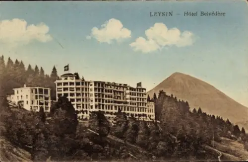 Ak Leysin Kanton Waadt, Hotel Belvedere
