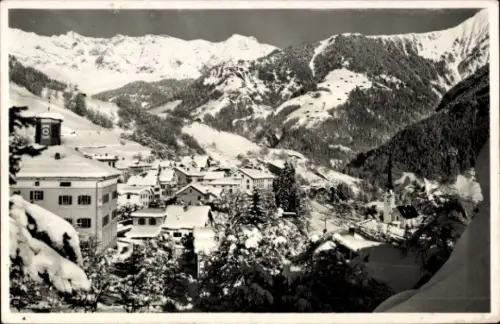 Ak Seewis im Prättigau Kt. Graubünden, Schneebedeckte Berge, Dorfansicht,  Architektur, Foto von 