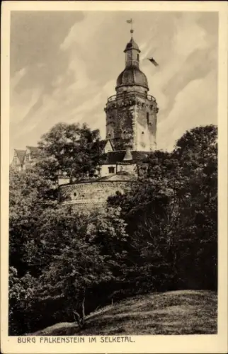 Ak Pansfelde Falkenstein im Harz, Burg Falkenstein