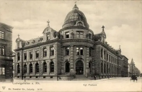 Ak Ludwigshafen am Rhein, Königliches Postamt