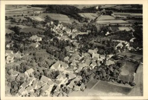Ak Dünsbach Gerabronn in Württemberg, Luftaufnahme