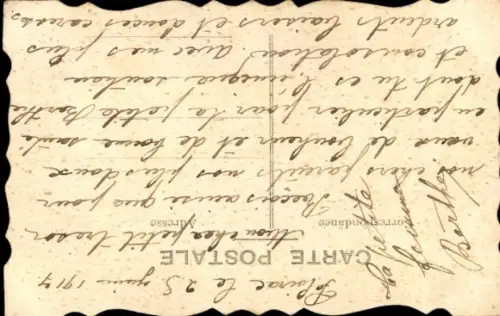 Handgemalt Ak Stiefmütterchen, und Gräser