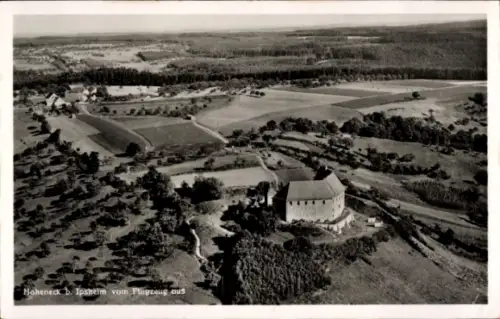 Ak Ipsheim Mittelfranken, Fliegeraufnahme, Hoheneck