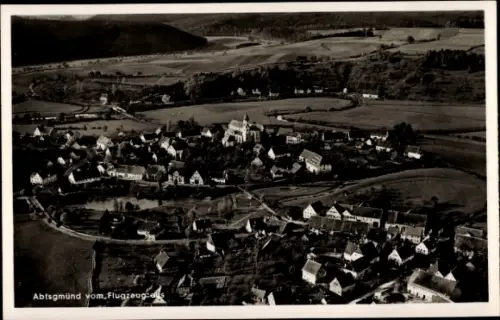 Ak Abtsgmünd Ostalbkreis, Landschaftsaufnahme aus der Vogelperspektive, Stadtansicht, 1937