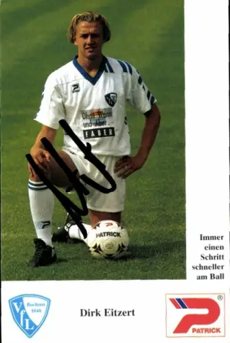 Autogrammkarte Fußballer Dirk Eitzert, VfL Bochum, Autogramm