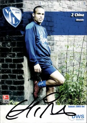 Autogrammkarte Fußballer China, VfL Bochum, Autogramm