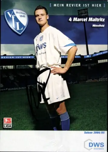 Autogrammkarte Fußballer Marcel Maltritz, VfL Bochum, Autogramm