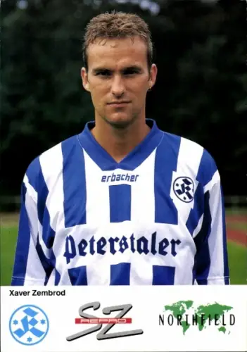 Autogrammkarte Fußballer Xaver Zembrod, Stuttgarter Kickers, Autogramm