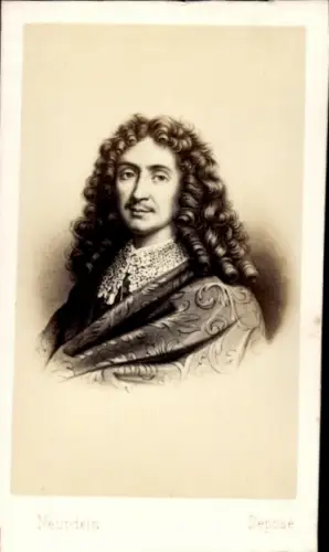 Carte de Visite Schriftsteller und Schauspieler Molière